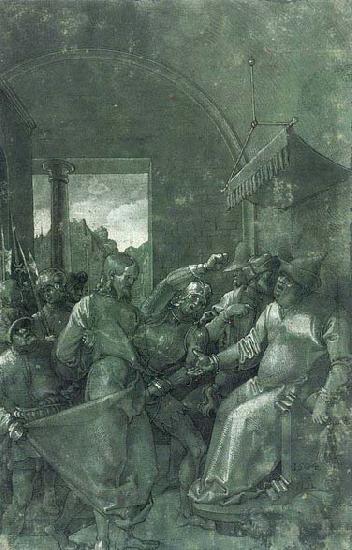 Albrecht Durer Green Passion: Christ before Caiaphas